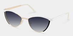 Sydney Cat Eye White Sunglasses