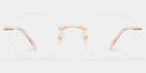 Jennifer Round Pink Gold Glasses
