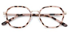 Mitchell Geometric Pink Tortoise Glasses