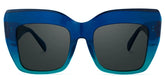 Charmaine Cat Eye Blue-Green Glasses