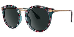 Quentina Round Blue Glasses