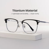 Barrett Browline Silver Glasses