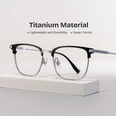Barrett Browline Silver Glasses