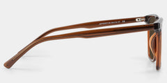 Eliza Dark Brown Square Glasses