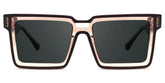 Milian Square Brown Glasses