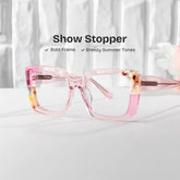 Flair Square Pink Glasses