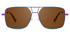 Bowdry Aviator Iridescent Sunglasses