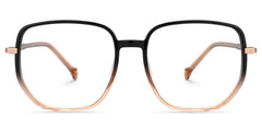 Joana Geometric Black Beige Glasses