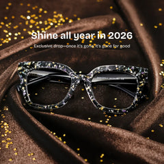 Renata Square Black Glasses