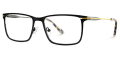Roxana Rectangle Black Glasses