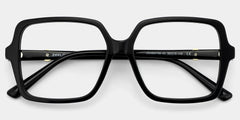Elena Black Square Glasses