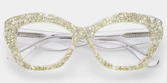 Giselle Cat-eye Silver Glasses