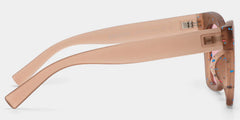 Malcolm Square Matte Brown Sunglasses