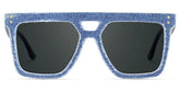 Rubin Square Denim Blue Glasses