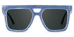 Rubin Square Denim Blue Glasses