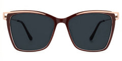 Krystle Square Red Glasses