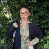 Rodz Square Dark-Green Glasses