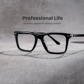 Harper Rectangle Black Glasses