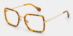 Shane Square Amber Glasses