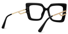 Poutine Square Black Glasses