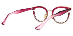 Laraine Cat Eye Red Glasses