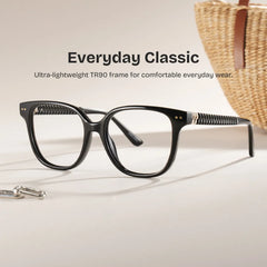 Clara Black Cat eye Glasses