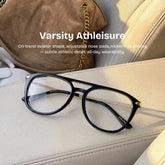 Isabelle Black Aviator Glasses