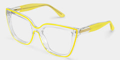 Mirta Square Yellow Glasses