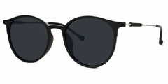 Gamble Round Black Sunglasses