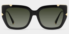 Refined black cat-eyes with a timeless elegance.