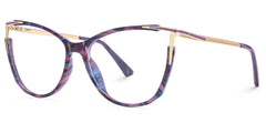 Yomary Cateye Purple-Tortoise Glasses