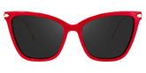 Hilary Butterfly Red Sunglasses