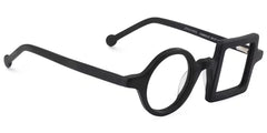 Paola Asymmetric Black Glasses