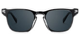 Liam Rectangle Black Clear Sunglasses