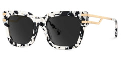 Lidia Square Cow Print Sunglasses