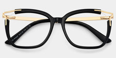 Sidibe Square Black Glasses