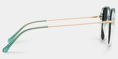 Payton Geometric Green Sunglasses