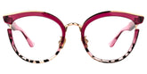 Laraine Cat Eye Red Glasses