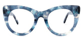 Starry Cateye Blue Glasses