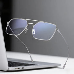 Jensen Aviator Silver Glasses