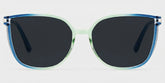 Rodz Square Blue-Green Glasses