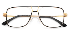 Bowdry Aviator Black Glasses