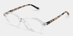 Everly Oval Clear Glasses