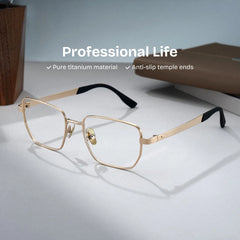Jameson Geometric Gold Glasses