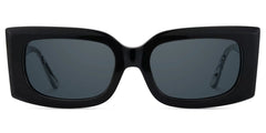 Orduno Rectangle Black Sunglasses