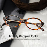 Everly Oval Tortoise Glasses