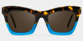 Benitez Square Blue Glasses