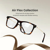 Eleanor Rectangle Brown Glasses