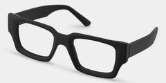 Garza Rectangle Black Glasses