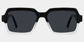 Jack Rectangle Black & Clear Sunglasses